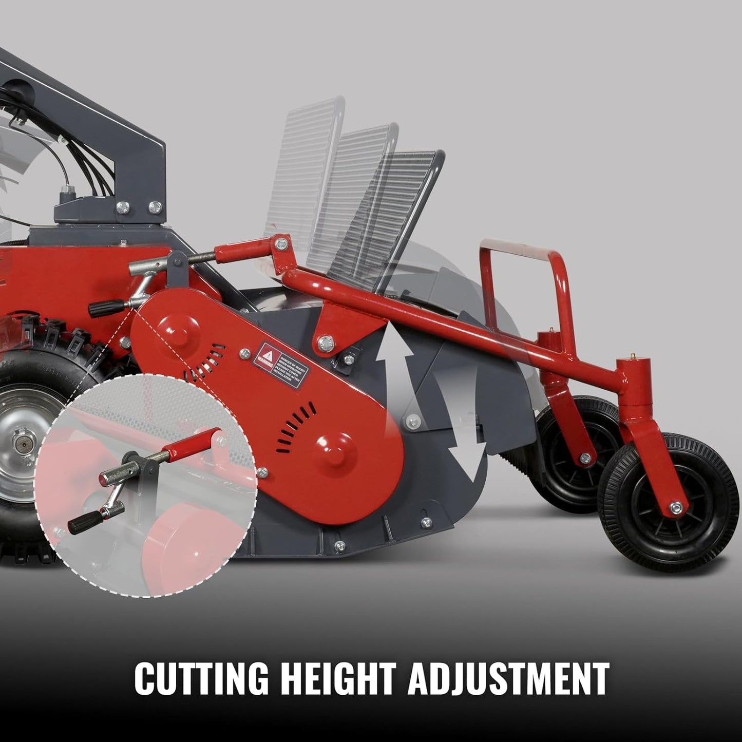 MechMaxx 27" Walk Behind Flail Mower, 10HP 302cc, Tracked, SFM27T