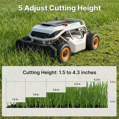 Mowrator S1 4WD Remote Control Lawn Mower, 21" Width, 0.75 Acres