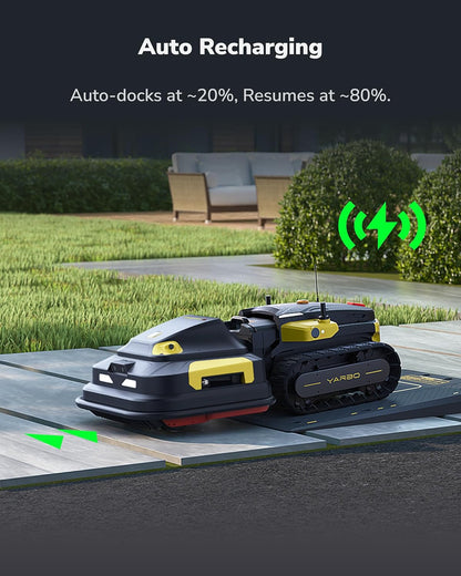 YARBO Robot Lawn Mower Pro, Wire-Free AI Vision & RTK Navigation, Up to 6 Acres
