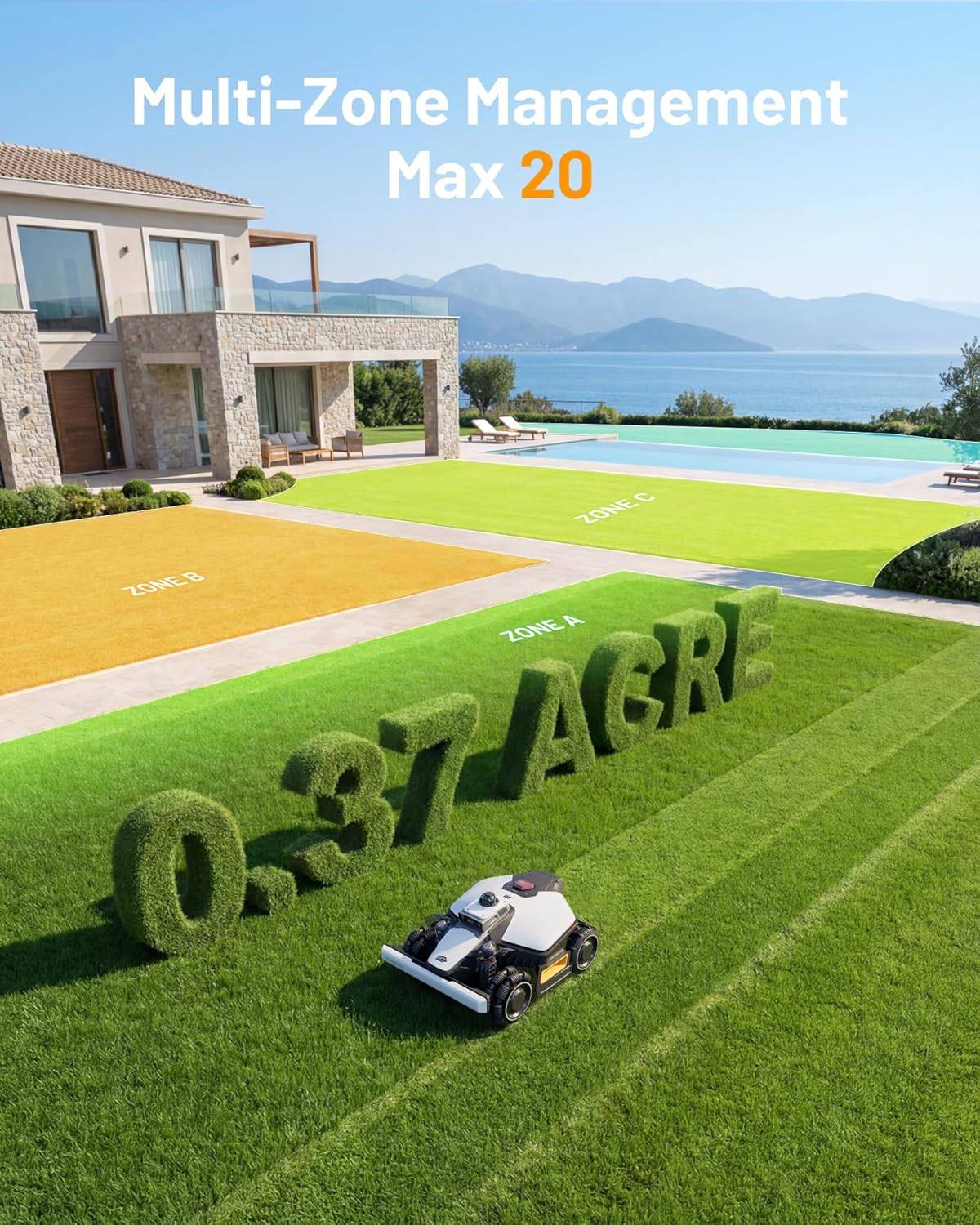 Mammotion LUBA mini 2 AWD 1500H Robot Lawn Mower with Garage, LiDAR & AI Vision, 0.37 Acre