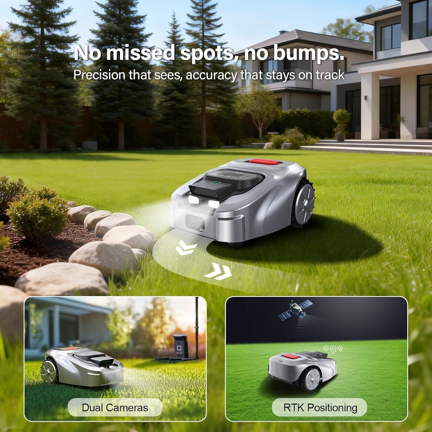 RGX obot Lawn Mower with RTK & AI Vision, Smart App Control, 0.62 Acre