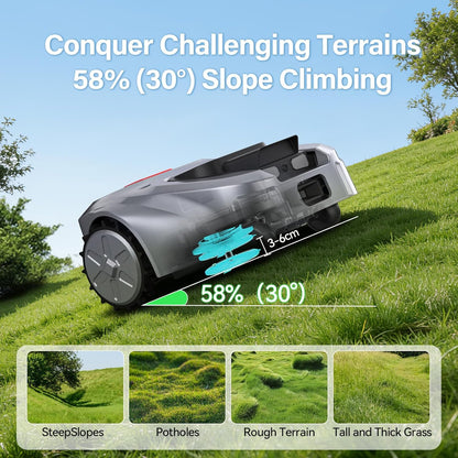 RGX obot Lawn Mower with RTK & AI Vision, Smart App Control, 0.62 Acre