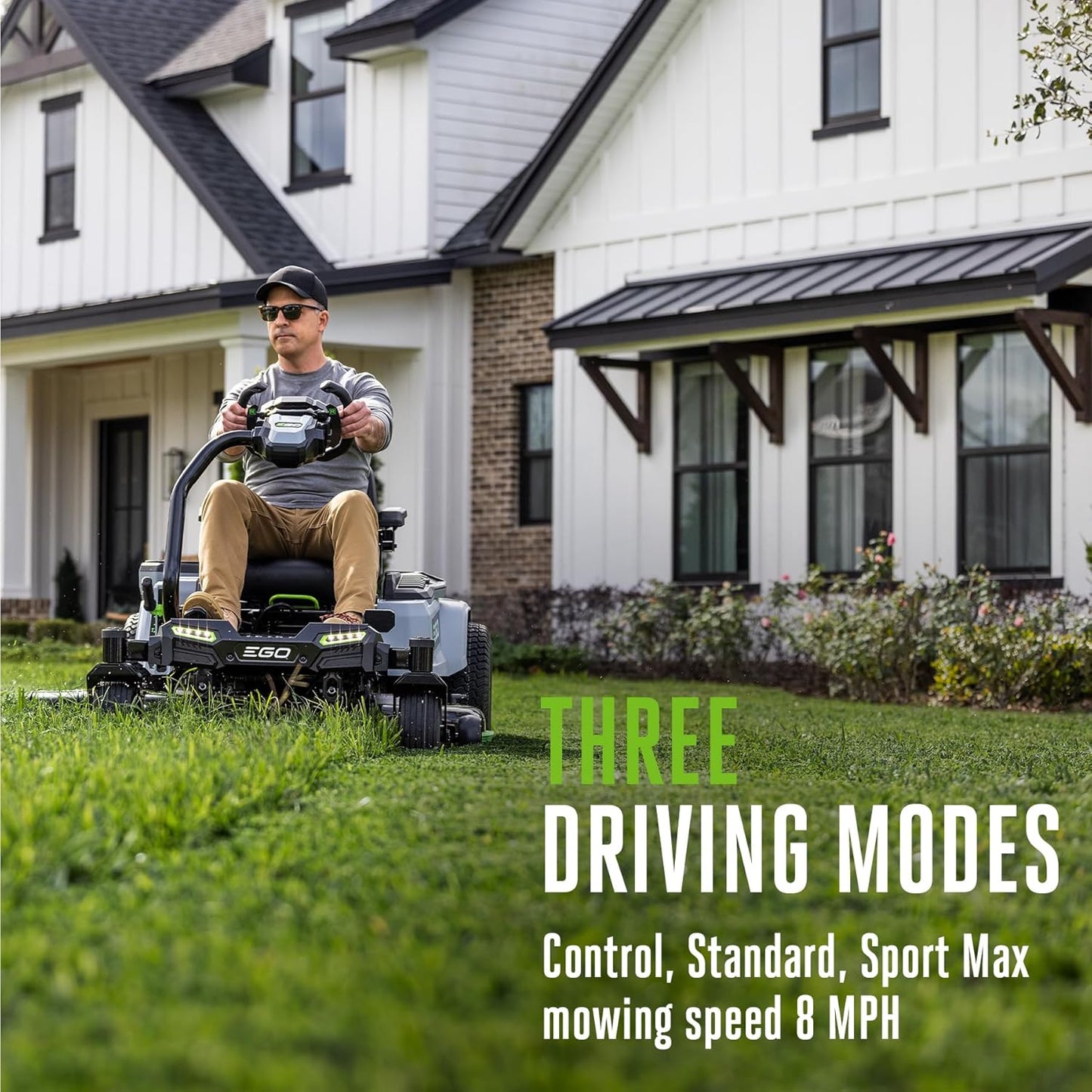 EGO POWER+ Z6 Zero Turn Riding Mower, 42" Deck, 6 Batteries & Charger - ZT4215S