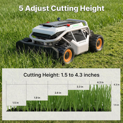 Mowrator S1 4WD Remote Control Lawn Mower with Wide Wheels, 1.12 Acres