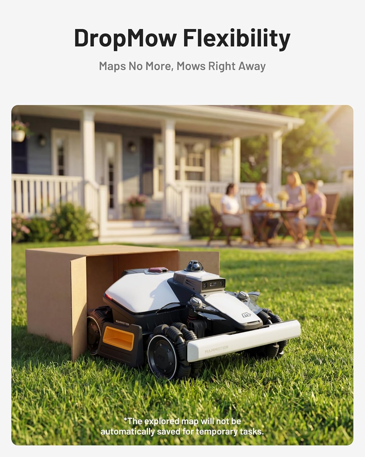 Mammotion LUBA mini 2 AWD 1500H Robot Lawn Mower with Garage, LiDAR & AI Vision, 0.37 Acre