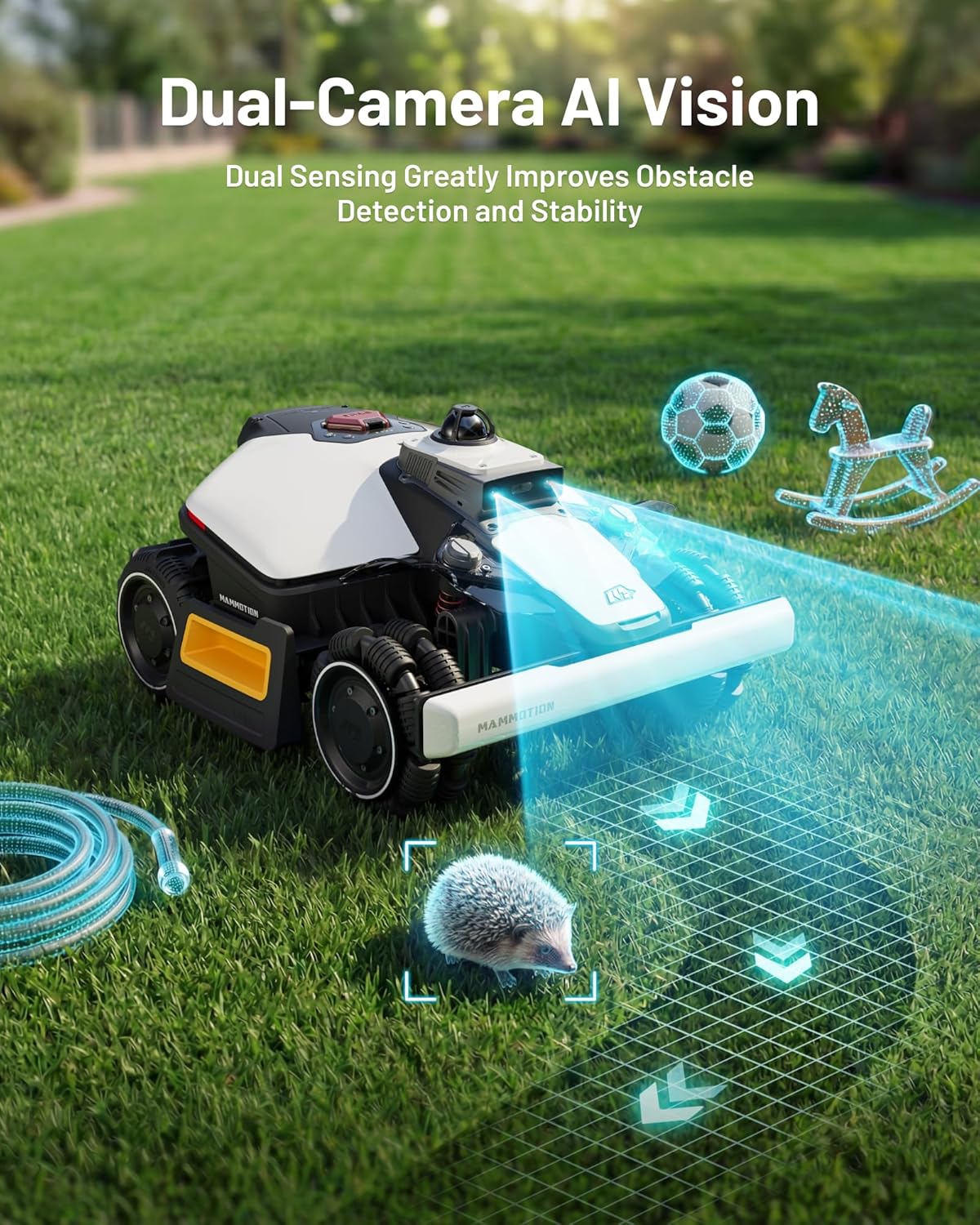 Mammotion LUBA mini 2 AWD 1500H Robot Lawn Mower, LiDAR & AI Vision, 0.37 Acre