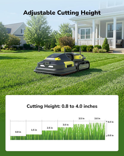 YARBO Robot Lawn Mower Pro, Wire-Free AI Vision & RTK Navigation, Up to 6 Acres