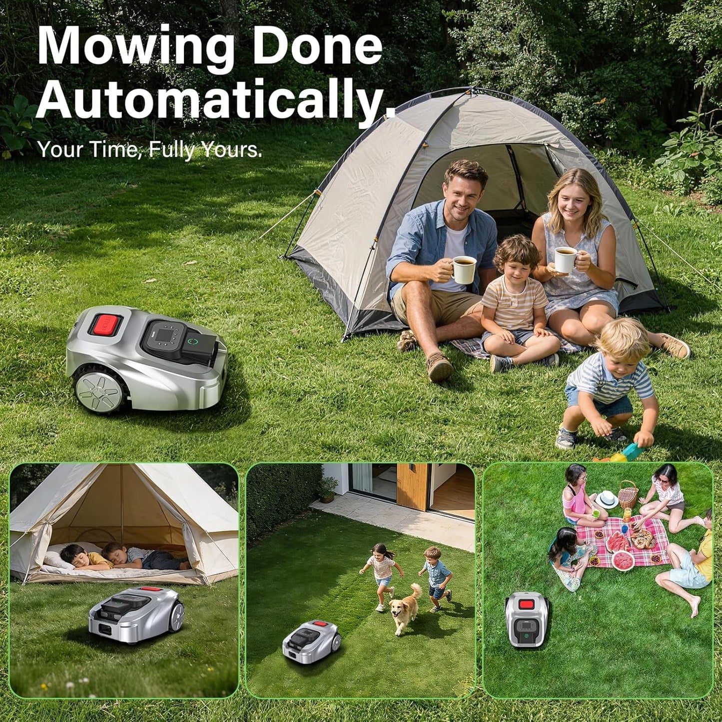 RGX obot Lawn Mower with RTK & AI Vision, Smart App Control, 0.62 Acre