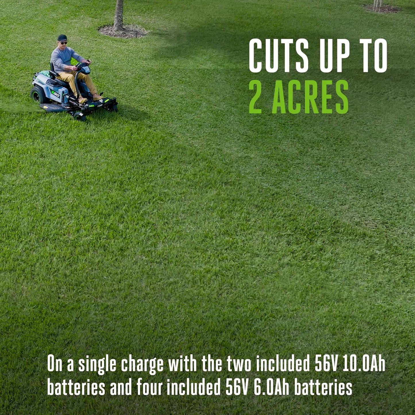 EGO POWER+ Z6 Zero Turn Riding Mower, 42" Deck, 6 Batteries & Charger - ZT4215S